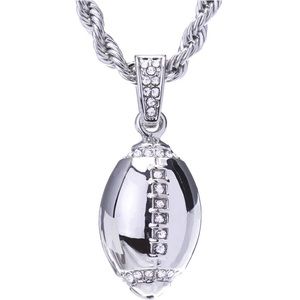 Football Iced Out Necklace